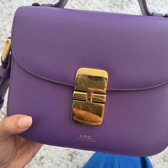 APC mini grace top handle bag in purple - Picture 8 of 8